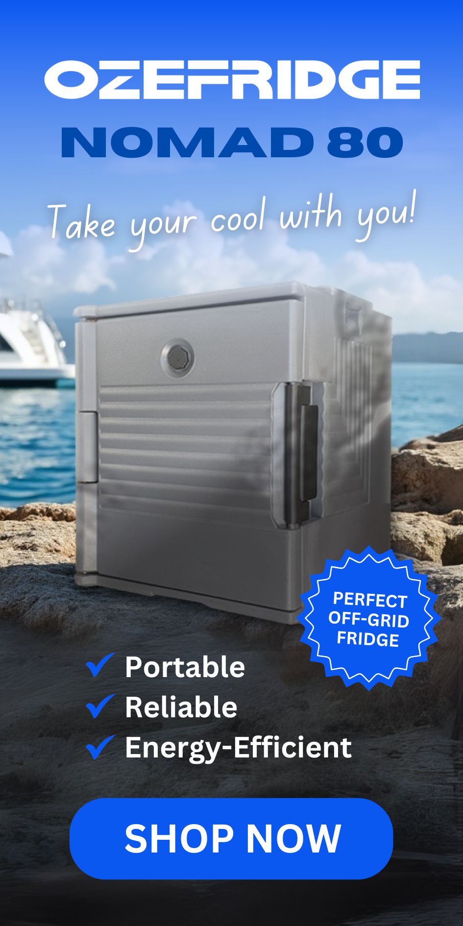 Ozefridge Nomad Portable Fridge powered by EutectiCore Technology